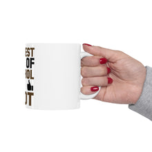 DistinctInk Glossy White Coffee / Tea Mug - The Best Kind of Alcohol is A LOT