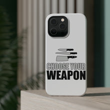 DistinctInk ToughCase for Apple iPhone, Compatible with MagSafe Charging - Choose Your Weapon - Chef Knives