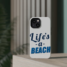 DistinctInk ToughCase for Apple iPhone, Compatible with MagSafe Charging - Life's a Beach