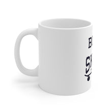 DistinctInk Glossy White Coffee / Tea Mug - Born to Skate - Skating