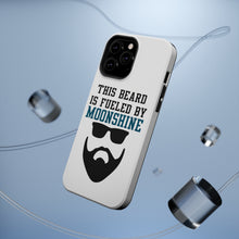 DistinctInk ToughCase for Apple iPhone, Compatible with MagSafe Charging - This Beard is Fueled by Moonshine