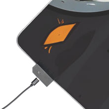 DistinctInk LED Gaming Mouse Pad with Ghastly Skeleton Pumpkins Design for Halloween