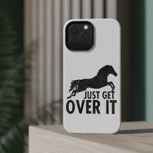 DistinctInk ToughCase for Apple iPhone, Compatible with MagSafe Charging - Just Get Over It - Horse Jump