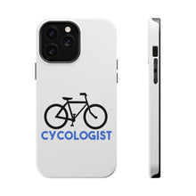 DistinctInk ToughCase for Apple iPhone, Compatible with MagSafe Charging - Cycologist Bicycle Cycling