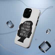 DistinctInk ToughCase for Apple iPhone, Compatible with MagSafe Charging - My Mind is Cleaner Than a Man's I Change It