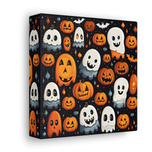 DistinctInk Canvas Wall Art with Spooky Halloween Night for Halloween
