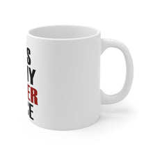 DistinctInk Glossy White Coffee / Tea Mug - This is My POKER Face