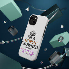 DistinctInk ToughCase for Apple iPhone, Compatible with MagSafe Charging - I'm a Queen Crowned in My Curls