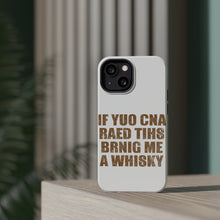 DistinctInk ToughCase for Apple iPhone, Compatible with MagSafe Charging - If You Can Read This Brink Me a Whiskey