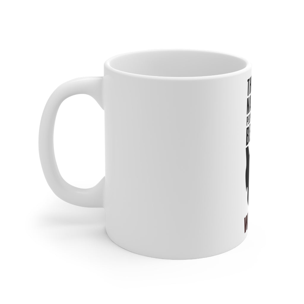 Glossy White Coffee / Tea Mug - Name For People Without Beards: Women, view 2