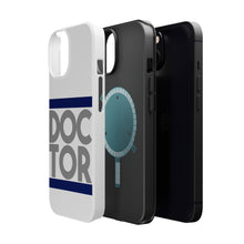 DistinctInk ToughCase for Apple iPhone, Compatible with MagSafe Charging - DOCTOR Word Art