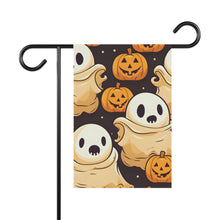 DistinctInk Garden & House Banner / Flag with Ghost Skeleton Pumpkin Pattern Design for Halloween