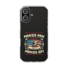 DistinctInk Hybrid (Acrylic/TPU) Clear Slim Fit Case for Apple iPhone | Trump: Promises Made, Promises Kept - Conservative