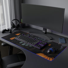 DistinctInk LED Gaming Mouse Pad with Spooky All Hallows' Eve Design for Halloween