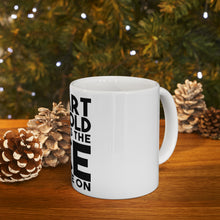 DistinctInk Glossy White Coffee / Tea Mug - Heart as Cold as the Ice I Skate On