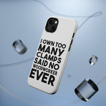 DistinctInk ToughCase for Apple iPhone, Compatible with MagSafe Charging - Own Too Many Clams - No Woodworker Ever
