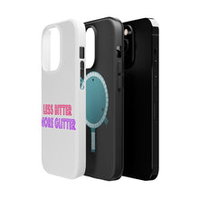 DistinctInk ToughCase for Apple iPhone, Compatible with MagSafe Charging - Less Bitter More Glitter