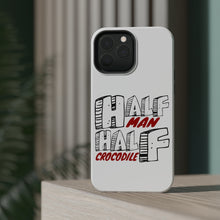 DistinctInk ToughCase for Apple iPhone, Compatible with MagSafe Charging - Half Man Half Crocodile