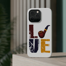 DistinctInk ToughCase for Apple iPhone, Compatible with MagSafe Charging - Love Pipe Smoking