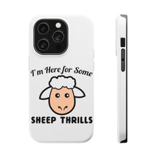 DistinctInk ToughCase for Apple iPhone, Compatible with MagSafe Charging - I'm Here for Some SHEEP Thrills