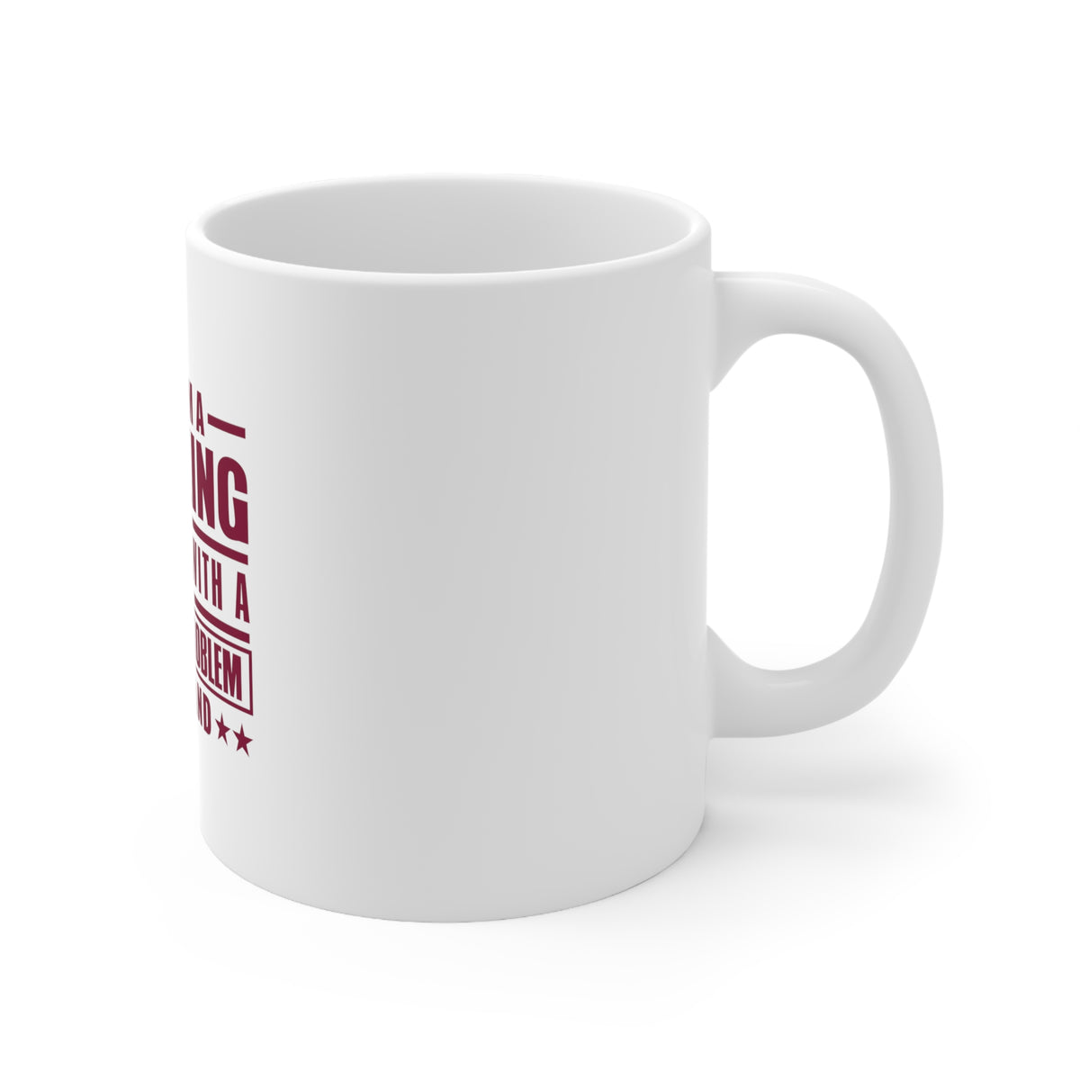Glossy White Coffee / Tea Mug - Cleveland Drinking City Sports Problem, view 3