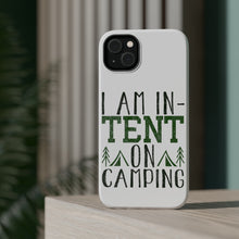 DistinctInk ToughCase for Apple iPhone, Compatible with MagSafe Charging - I Am In-TENT on Camping