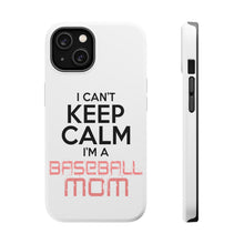 DistinctInk ToughCase for Apple iPhone, Compatible with MagSafe Charging - Can't Keep Calm I'm a Baseball mom