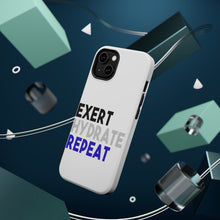 DistinctInk ToughCase for Apple iPhone, Compatible with MagSafe Charging - Exert Hydrate Repeat
