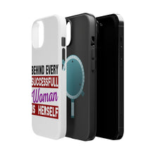 DistinctInk ToughCase for Apple iPhone, Compatible with MagSafe Charging - Behind Every Successful Woman is Herself