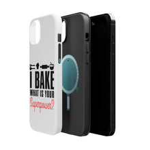 DistinctInk ToughCase for Apple iPhone, Compatible with MagSafe Charging - I Bake What is Your Superpower