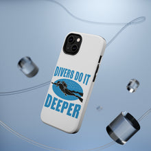DistinctInk ToughCase for Apple iPhone, Compatible with MagSafe Charging - Divers Do It Deeper