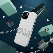 DistinctInk ToughCase for Apple iPhone, Compatible with MagSafe Charging - Addicted to Drums