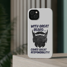 DistinctInk ToughCase for Apple iPhone, Compatible with MagSafe Charging - With Great Beard Comes Great Responsibility