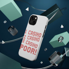 DistinctInk ToughCase for Apple iPhone, Compatible with MagSafe Charging - 1 Casino 2 Casino 3 Casino Poor