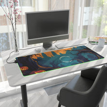 DistinctInk LED Gaming Mouse Pad with Haunted Evening Nightmare Design for Halloween