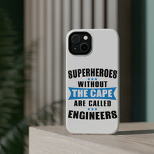 DistinctInk ToughCase for Apple iPhone, Compatible with MagSafe Charging - Superheroes Without Cape are Engineers