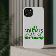 DistinctInk ToughCase for Apple iPhone, Compatible with MagSafe Charging - I Cure Animals What's Your Superpower