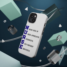 DistinctInk ToughCase for Apple iPhone, Compatible with MagSafe Charging - Nurse Never Gives Up