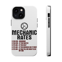 DistinctInk ToughCase for Apple iPhone, Compatible with MagSafe Charging - Mechanic Rates More If You Watch Help