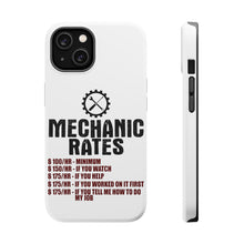 DistinctInk ToughCase for Apple iPhone, Compatible with MagSafe Charging - Mechanic Rates More If You Watch Help