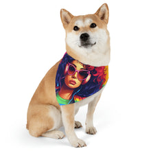 DistinctInk Adjustable Pet Banana Collar with Living a Full Life Design for LGBTQ+ Pride