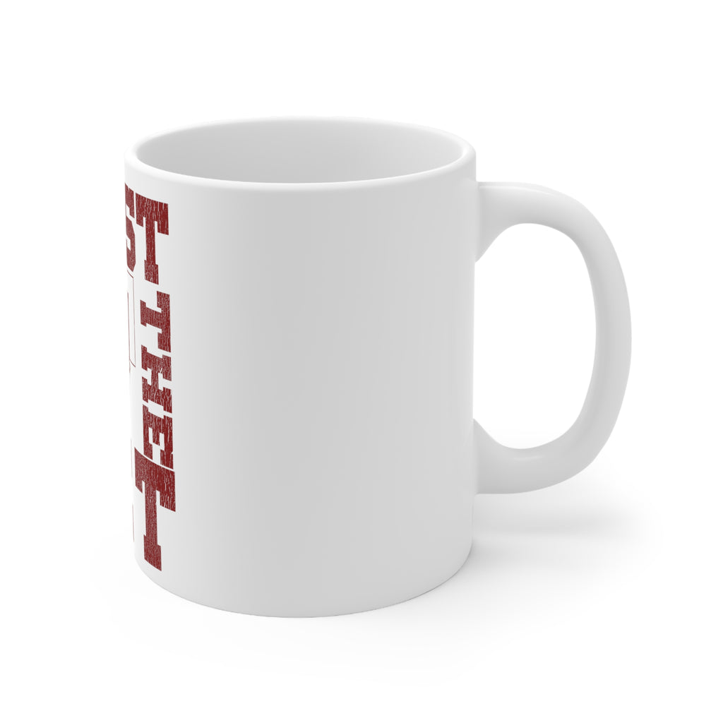 Glossy White Coffee / Tea Mug - Quest For The Net Basketball, view 3