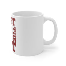 DistinctInk Glossy White Coffee / Tea Mug - Quest For The Net Basketball