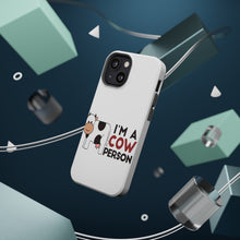 DistinctInk ToughCase for Apple iPhone, Compatible with MagSafe Charging - I'm A Cow Person