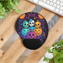 DistinctInk Mouse Pad with Wrist Rest  with Creating Lasting Memories Design for Halloween  LGBTQ+ Pride