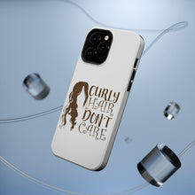 DistinctInk ToughCase for Apple iPhone, Compatible with MagSafe Charging - Curly Hair Don't Care