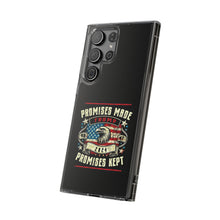 DistinctInk Hybrid (Acrylic/TPU) Clear Slim Fit Case for Apple iPhone | Trump: Promises Made, Promises Kept - Conservative