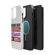 DistinctInk ToughCase for Apple iPhone, Compatible with MagSafe Charging - Behind Every Successful Woman is Herself