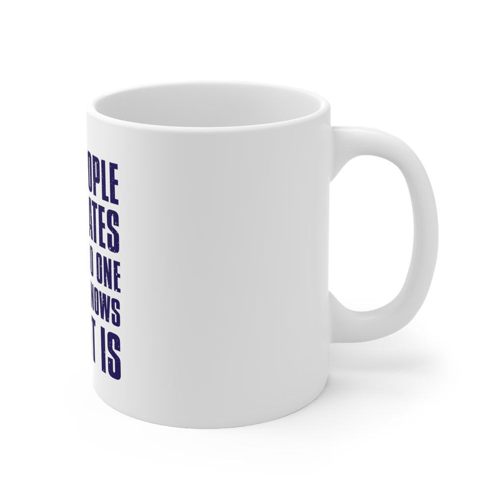 Glossy White Coffee / Tea Mug - I Tell People I Do Pilates No One Knows, view 3