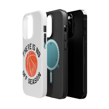 DistinctInk ToughCase for Apple iPhone, Compatible with MagSafe Charging - Basketball There is No Off Season